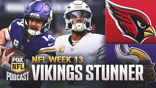 Sam Darnold Minnesota Vikings STUN Kyler Murray Arizona Cardinals in comeback win  NFL on FOX Pod [upl. by Wendalyn]