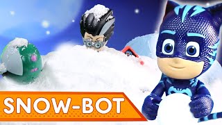 PJ Masks Creations 💜🎄 SNOWBOT  Christmas Special  Play with PJ Masks [upl. by Elleron]