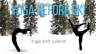 Ski Better  Yoga for Skiers  Yoga With Juliette [upl. by Idnyc]