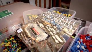 Building football grounds from Lego bricks [upl. by Dante]