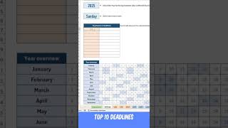 12 months Excel Template Calendar based Tasks and Objectives tracking exceltemplate [upl. by Obnukotalo399]