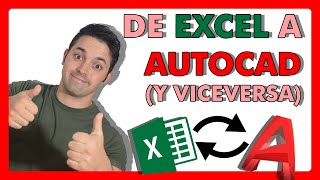 🔴 Cómo INSERTAR TABLA de EXCEL en AUTOCAD y crear un vínculo ✅  EXPORTAR DE AUTOCAD A EXCEL [upl. by Adamsen623]