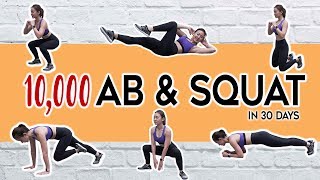 10000 Ab amp Squat Challenge in 30 Days  Joanna Soh [upl. by Arihsaj]