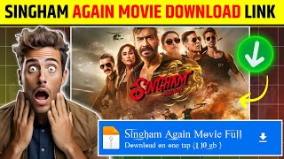 Singham Again Movie Download Link  Singham Again Movie Download Kaise Karen ￼ [upl. by Yelha]