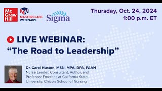 WEBINAR McGraw Hill Masterclass Road to Leadership [upl. by Aer464]