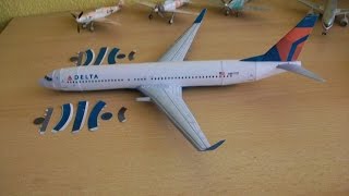 Delta B737 900 Papercraft [upl. by Lainahtan180]