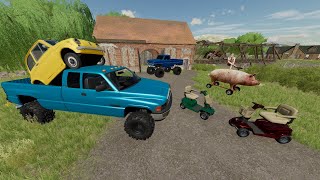 Finding Abandoned Barns Through Caves and Mud  Farming Simulator 22 [upl. by Culberson]