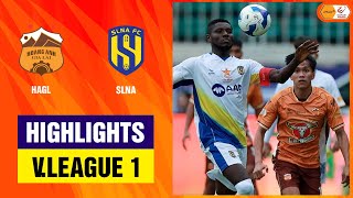 Highlights HAGL  SLNA  Không thể ngăn cản ngự trị top 1 [upl. by Alekram486]