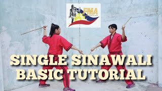 SINGLE SINAWALI  ARNIS BASIC TUTORIAL [upl. by Apgar]