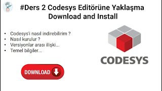 Codesys Download and Install V002  Editöre adım adım [upl. by Duck]