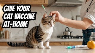 How to Give vaccination Injection to your Cat at Home pethealth mustwatch nobivac [upl. by Ilime]