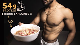 HIGH PROTEIN Overnight OATS  Easy  Tasty Recipe for Lean Muscle Building [upl. by Alyk]