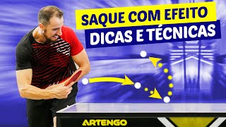 🏓 Saque com efeito quotLATERALquot no ping pong Você sabe sacar e receber certo vivapong [upl. by Trudey]