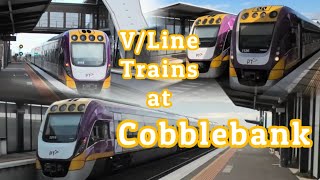 VLine Trains at Cobblebank [upl. by Eedrahs463]