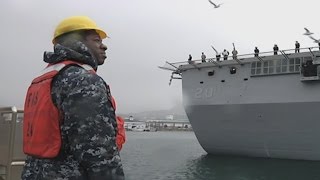 USS Green Bay Arrives in its New Home Port of Sasebo Japan [upl. by Snave]