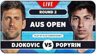 DJOKOVIC vs POPYRIN • Australian Open 2024 • LIVE Tennis PlaybyPlay Stream [upl. by Eceer]