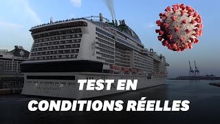 La première grande croisière postcoronavirus est partie de Gênes [upl. by Dranal]