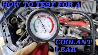 Testing a Cooling System for Leaks Using a Pressure Tester [upl. by Brien]