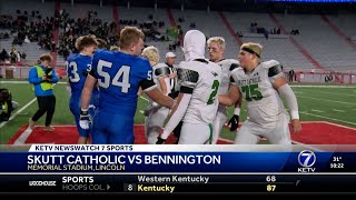 Skutt Catholic vs Bennington KETV 2024 Class B Football Championship [upl. by Anah235]