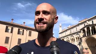 Alberto Casadei alla presentazione della nuova maglia da gara [upl. by Enyad]