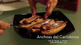 VIDEORECETA Tosta dulce de Anchoas del Cantábrico con paté de pato [upl. by Rosel]