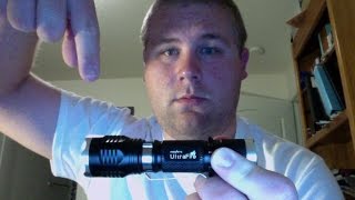 Ultrafire XMLT6 Zoomable FlashlightTorch Review [upl. by Zipah]