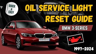 How to Easily Reset Oil Service Light on 19972024 BMW 3Series E46E90F30G20  Step by Step [upl. by Desdee989]