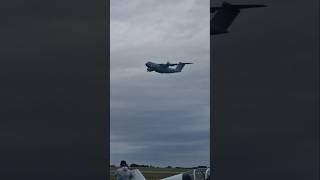 Airbus A400M low flyby over RAF Syerston viralvideo aviation aircraftcrew planespotter [upl. by Aisetra]