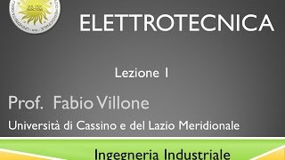 Elettrotecnica Lezione 1 [upl. by Akemaj]