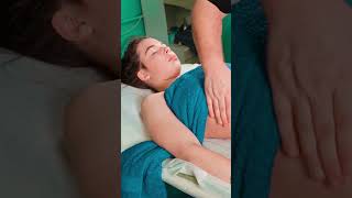 Belly relaxing ASMR massage for student Lisa asmrmassage [upl. by Wystand]