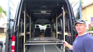 Mercedes Sprinter RV Conversion  Happijac Bed Lift Test [upl. by Aria130]