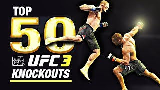 EA SPORTS UFC 3  TOP 50 UFC 3 KNOCKOUTS  Community KO Video ep 2 [upl. by Vilberg]