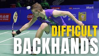 10 Most Difficult Badminton Backhands of All Time [upl. by Ttihw93]