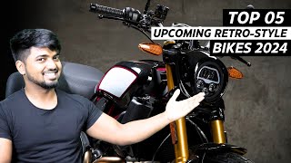 TOP 05 Upcoming RetroStyle️‍🔥Bikes India 2024  Upcoming Retro Bikes  Upcoming Bikes In India 2024 [upl. by Teyut]