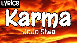 JoJo Siwa  Karma Lyrics Video [upl. by Romo]