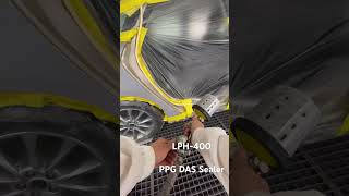 Sealer application  LPH 400 iwata spraypaint spraygun 3m paint bodytech detailing carpaint [upl. by Roper]