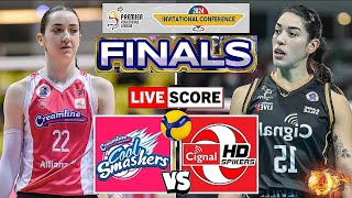 Creamline Cool Smashers vs Cignal HD Spikers  FINALS PVL Invitational Conference Live Scoreboard [upl. by Cartan]