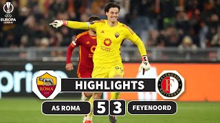 Roma vs Feyenoord  11 PEN 42  Highlights  UEFA Europa League 202324  roma feyenoord [upl. by Piper]