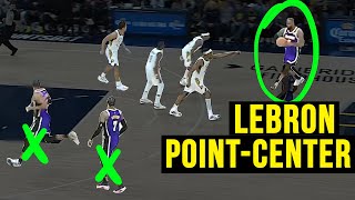 Lebron James Played POINT GUARD And CENTER At The SAME TIME [upl. by Nosiram]