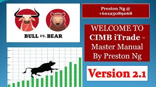 怎樣用CIMB股票買賣系統How to use CIMB iTrade Share Trading platform Version 21 browser [upl. by Nalra]