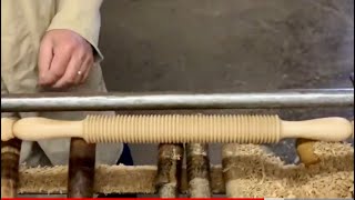 Tutorial  Lavori in legno al tornio artigianale  Mattarello taglia pasta  Tindaro Stracuzzi [upl. by Agnimod274]