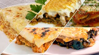 5 recetas de lasaña o lasagna Desde la boloñesa a la Musaka  Cocinatis [upl. by Kahn778]