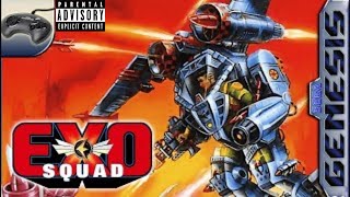 GENESIS EXO SQUAD Gameplay DaDrunkGamer ExoSquad Sega Genesis [upl. by Swanhilda]