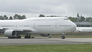 ExTransaero Now USAF 7478i First Flight at Paine Field [upl. by Ayanahs]