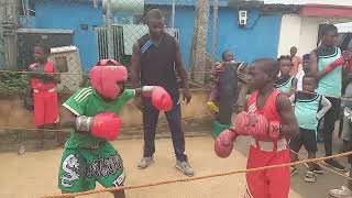 A Wonderful Boxing Game between Abdusalam jr No Tension vs Abdusamad Eleyele World bestHightlights [upl. by Abagail]