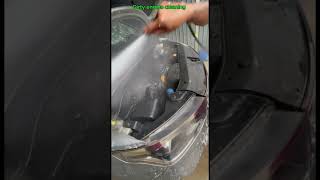 How to clean dirty engine with snow foam short cleancars detailing electriccars coating [upl. by Lyckman]