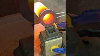 Molten Copper Pouring in Casting copper brass bronze [upl. by Refinnaej]