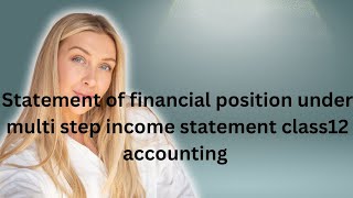 Statement of Financial Position in nepali class 12 accounting [upl. by Ahsoym127]