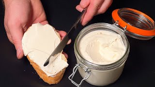 In 6 Minuten ⏰ zum perfekten Frischkäse  Kein Käsekauf mehr nötig hausgemachtes käserezept [upl. by Anthiathia]