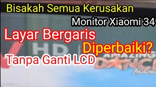 Cara Perbaiki Monitor Layar Bergarisgaris tanpa Ganti LCD Yakin [upl. by Elletnohs]